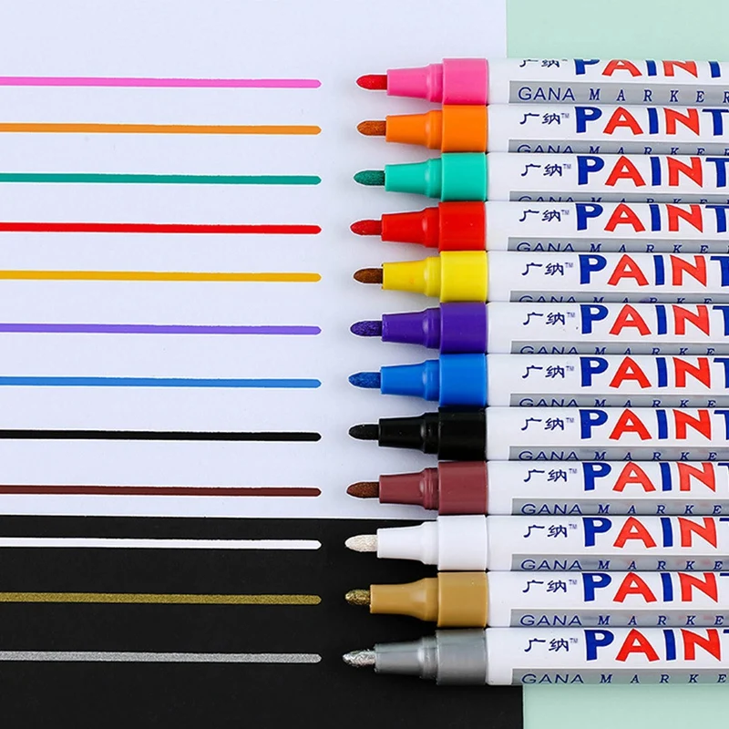 

1 шт. красочная Водонепроницаемая ручка автомобильная шина CD металлическая фотография искусство школьные офисные принадлежности