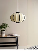 new nordic style fabric cloths black or white pendant light e27 simple and popular kitchen living room dinning room hanging lamp