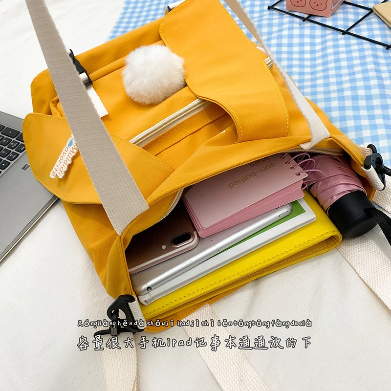 

Shoulder Bags Japanese Harajuku Girls Messenger Bag Cute Bunny Ears Accessories Messenger Bags Women Purses Handbag