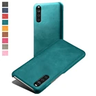 Роскошный чехол из искусственной кожи для Sony Xperia 10 1 III 5 II XZ5 XZ4 XZ2 L4 Тонкий чехол из поликарбоната для Sony X Peria M4 Xperia5 Plus 2 20 8 Funda