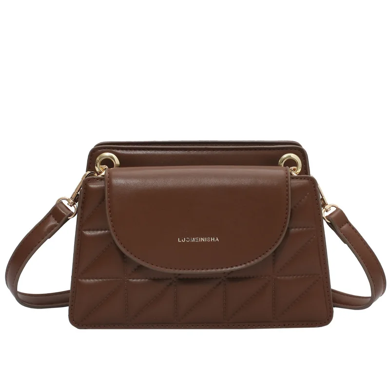 

Designer Luxury Crossbody Bag Solid Color Lingge Messenger Bag Fashion Shoulder Bag High Quality Handbag Women 2021 New Female