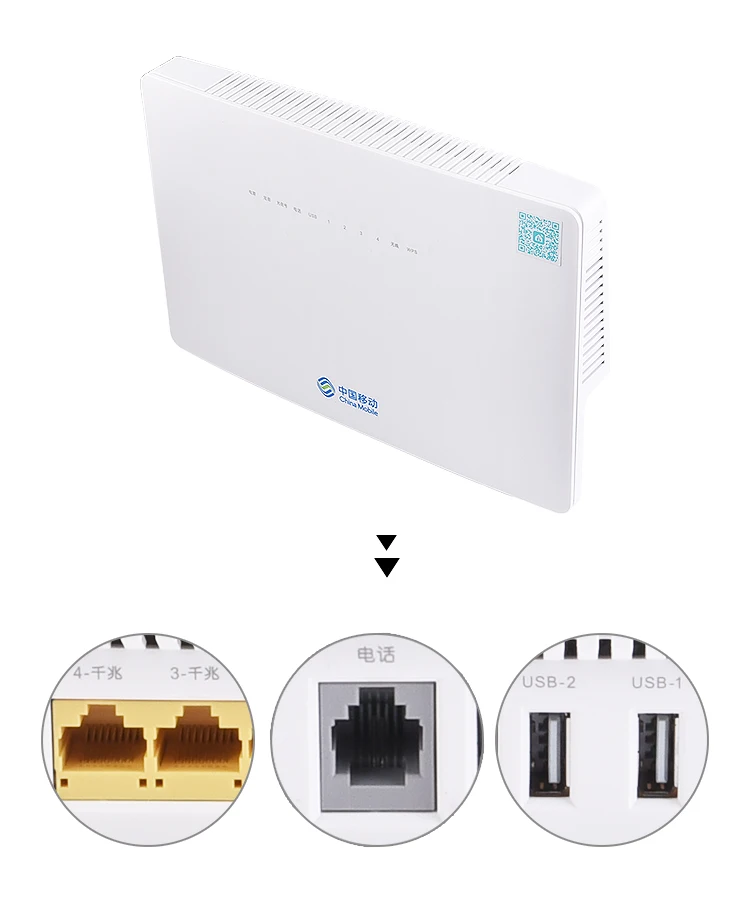 Модем HS8546V 4GE + 1Tel 2Usb Wifi 2 4g и 5 0g двухдиапазонный Xpon hgu ONU ONT ge модем 802.11ac Подержанный