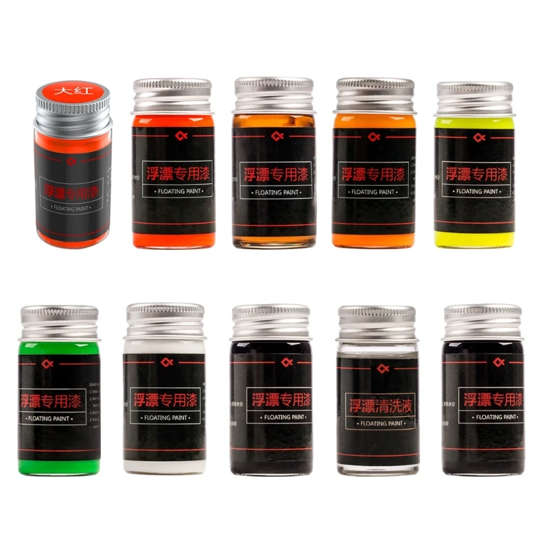 

1 Bottle Fluorescent Paint for DIY Floats Tail Painting Visible Fishing Float Paint Buoy Tail Repairing Tackle Tool TOP quality