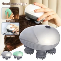 electric head massager wireless scalp massager waterproof body massage health care shoulder neck deep tissue kneading massage