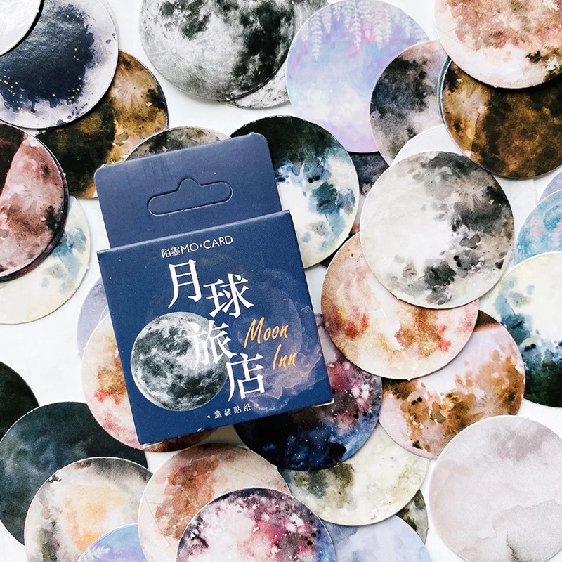 46 шт./кор. Фантастическая Луна планеты стикер DIY наклейку этикетка|Канцелярские