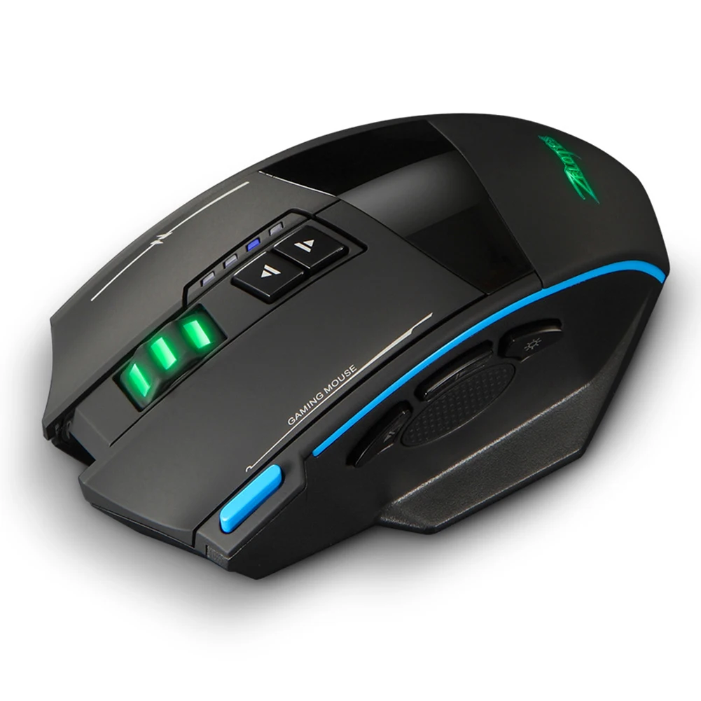 

Laptop Desktop Professional Computer Mouse 9 Keys Wireless Wired 2.4GHz Gaming Backlight 5 Gears 4800DPI Mouse