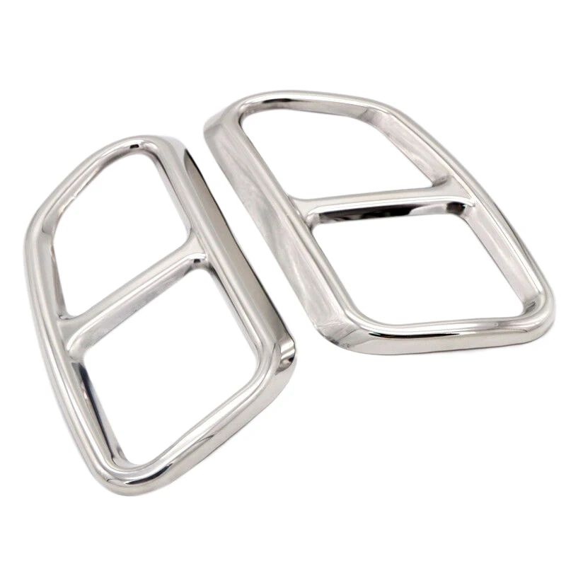 2 шт. выхлопная труба из нержавеющей стали для автомобиля глушитель Накладка Volvo