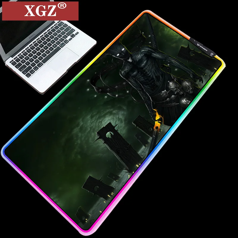 большой коврик для мыши xgz grim reaper rgb