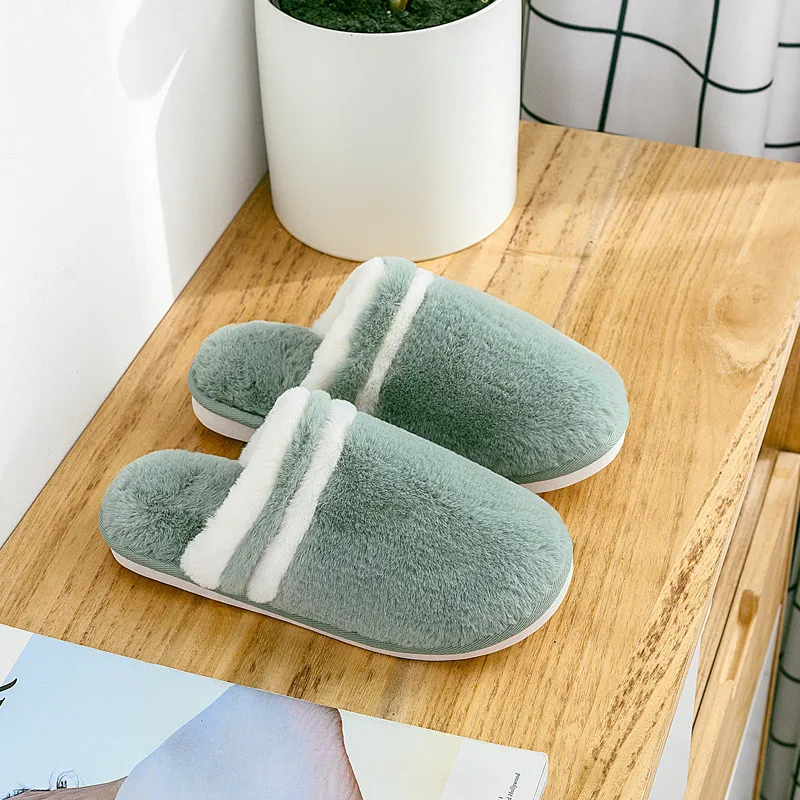 

New Winter Women Shoes Slippers Comfy Memory Foam House Anti-Slip Indoor Outdoor Warm Cute Mute Soft PlushLovers Candy Colors