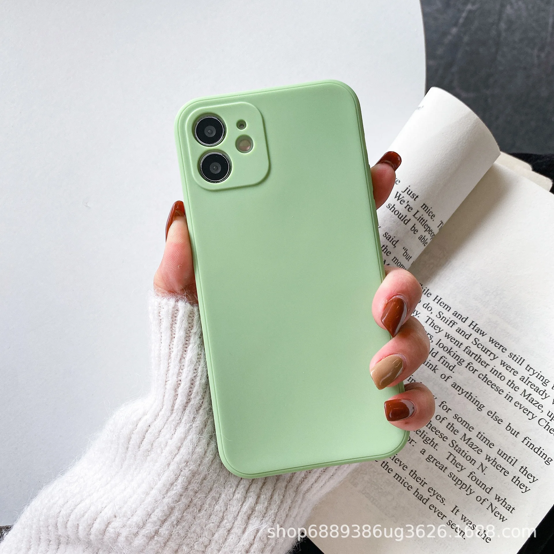 

Tpu Phone Case For Iphone 6 6P 7P 8P X 5S Se Xr Xs Max 11 12 Plus Mini Pro Fully Frosted Soft Shell Straight Edge Smart Cover