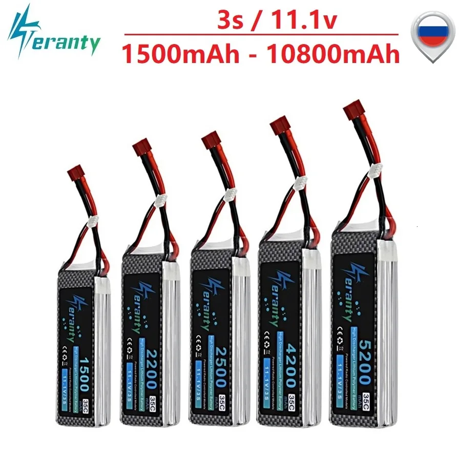3S Lipo 11 1 v 1500mAh 2200mAh 3300mAh 4200mAh 5200mAh 10800mAh батарея для RC автомобиля/самолета/вертолета
