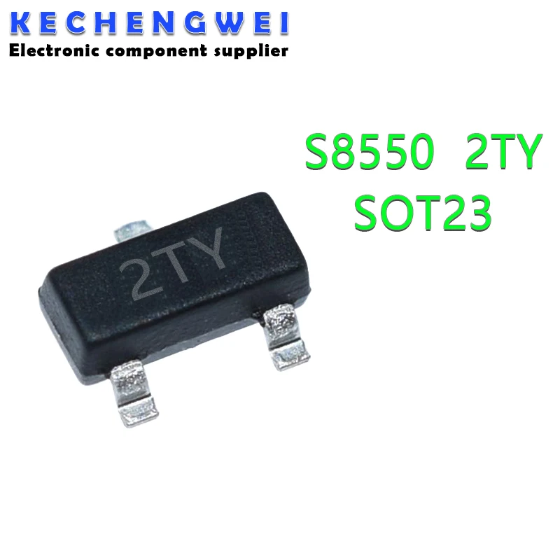 100pcs S8550 S8550D SMD SOT23 SOT23-3 2TY | Электронные компоненты и принадлежности