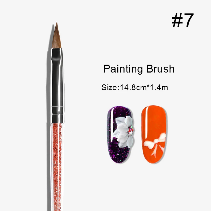 1 шт. лайнер для рисования ногтей кисть ручки кисточки стразы нейлоновые волосы
