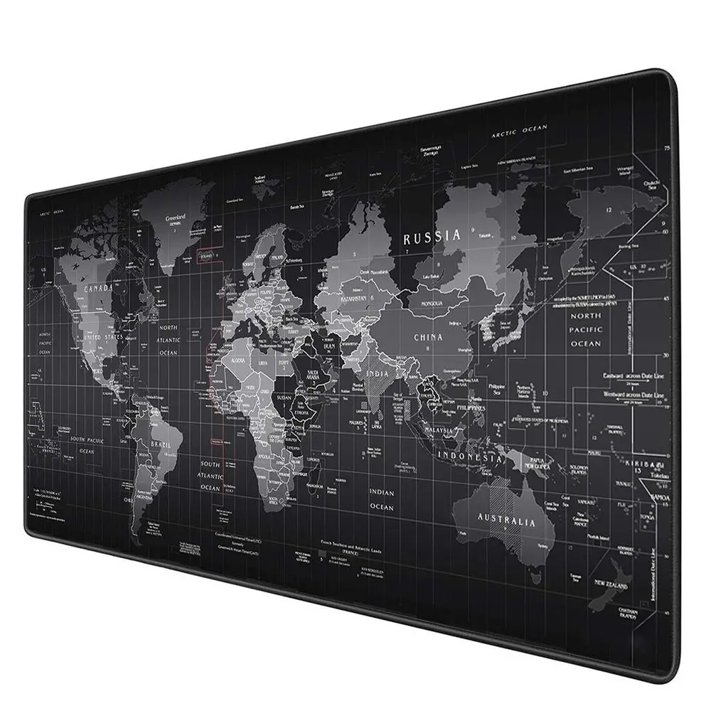

Large Mouse pad Gamer Accessories XXL Anti-slip Natural Rubber PC Computer Keyboard Desk Mat Gaming Mouse Pad New World Map.