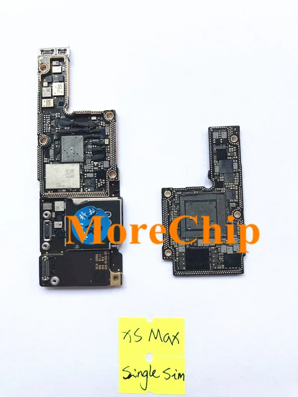 Материнская плата с ЧПУ для iPhone XS Max 64 ГБ Базовая полоса ЦП отключением одна SIM