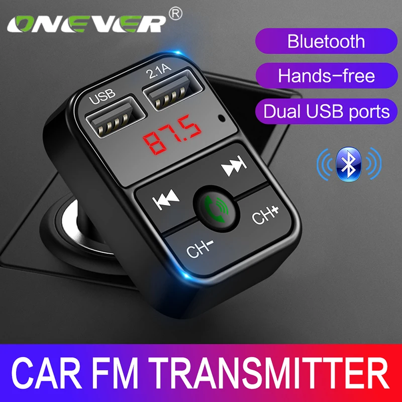 Автомобильный FM-трансмиттер Onever с Bluetooth и зарядным устройством на 5 В 2 1 А |