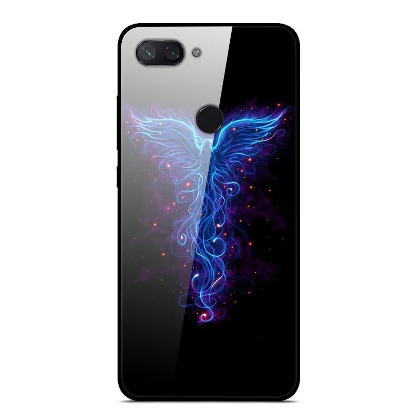 47 Чехол из закаленного стекла для Xiaomi Redmi 6, чехол с изображением планеты космоса, стеклянный чехол на заднюю панель для Xiaomi Redmi 7, 6, A, 7A, 6A, чехол для телефона Redmi6 - Цвет: 47