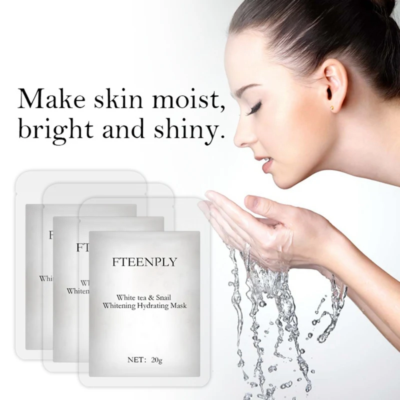 Белая чайная маска улитка эффективный контроль масла для очистки пор и