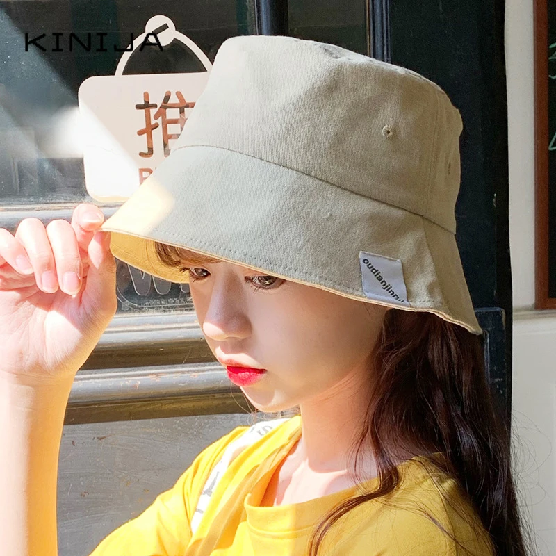 Панама Женская Складная однотонная с широкими полями пляжная шляпа в стиле хип