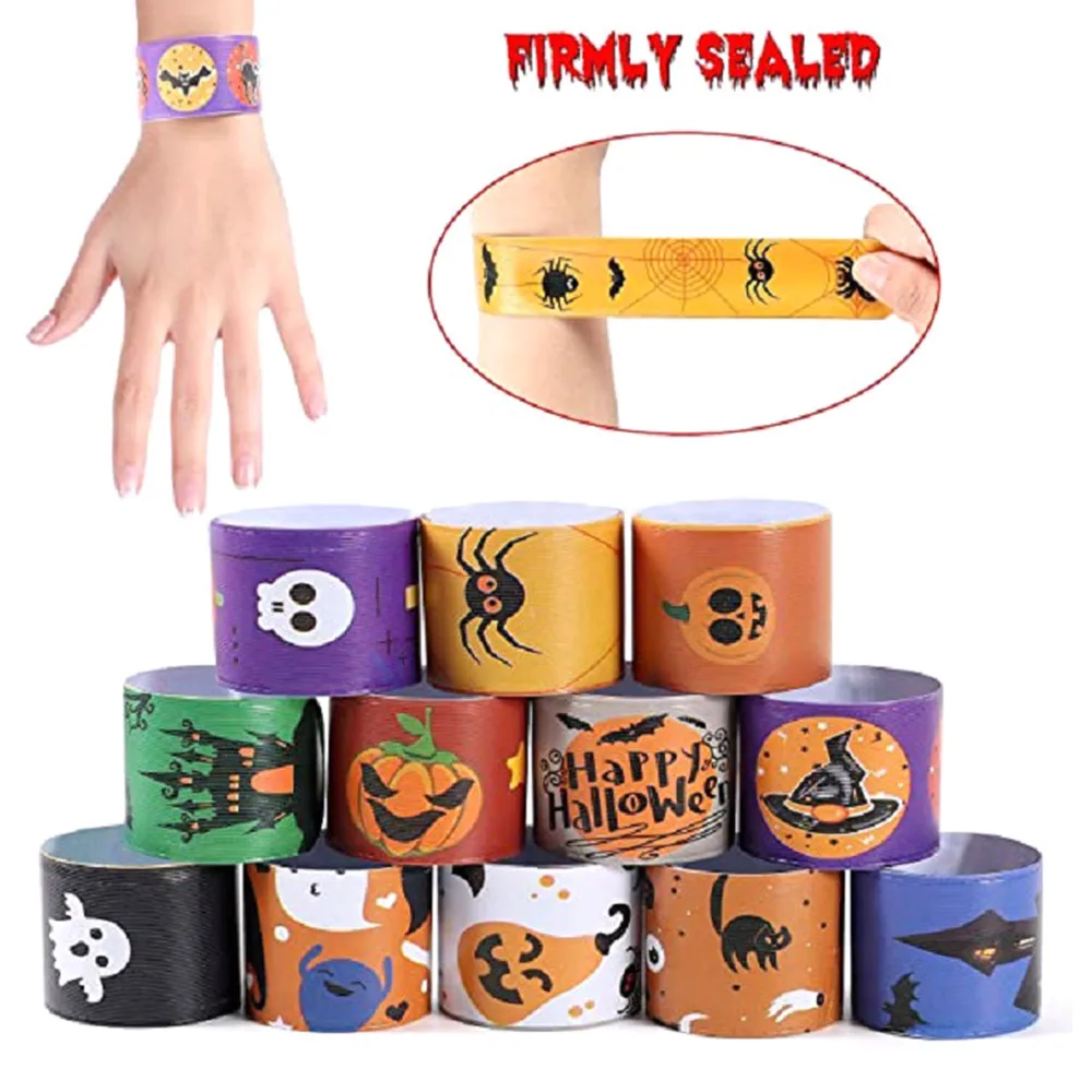 Toys Band Bracelet Wrist Hand Ring Slap Birthday Party Favors Silicone Boy Kids Accessories Halloween | Игрушки и хобби