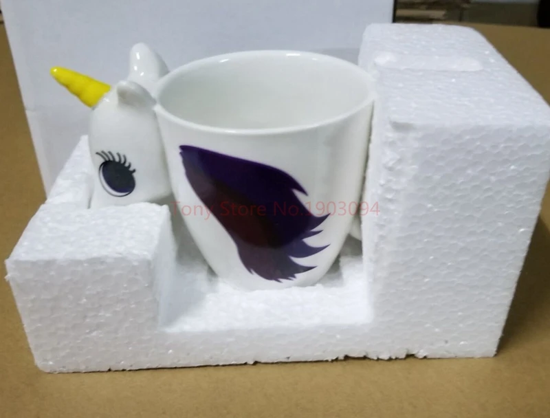 Керамическая кружка с единорогом меняющая цвет 1 шт.|Кружки| |