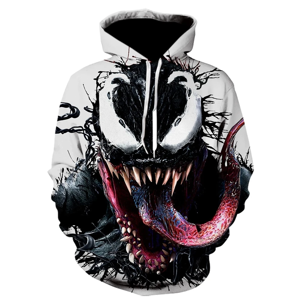 

New off white 3d venom hoodie hot Movie Skull Printed mens clothes autumn winter Hoodies Sweatshirts Men Women Pullover Jackets