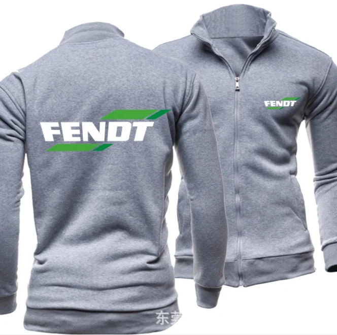 

2020 new print autumn men's FENDT logo hoodless Sweatshirt Street jacket sportswear Pullover