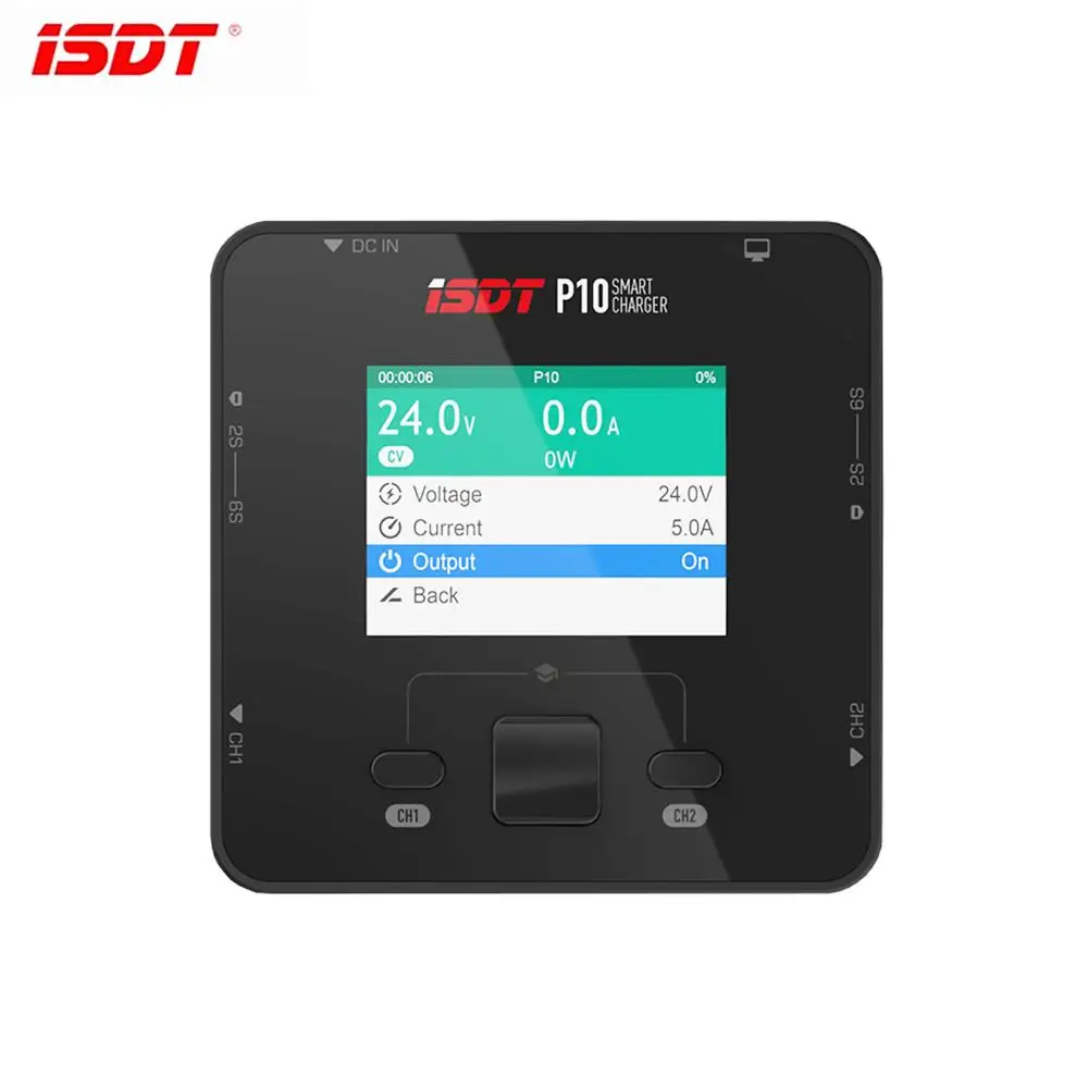 

HiMISS ISDT P10 зарядное устройство 250WX2 10AX2 DC Dual Channel Smart Quick-Charger Dis charger для LiFe LiIon LiPo LiHv 1-6S Pb RC моделей