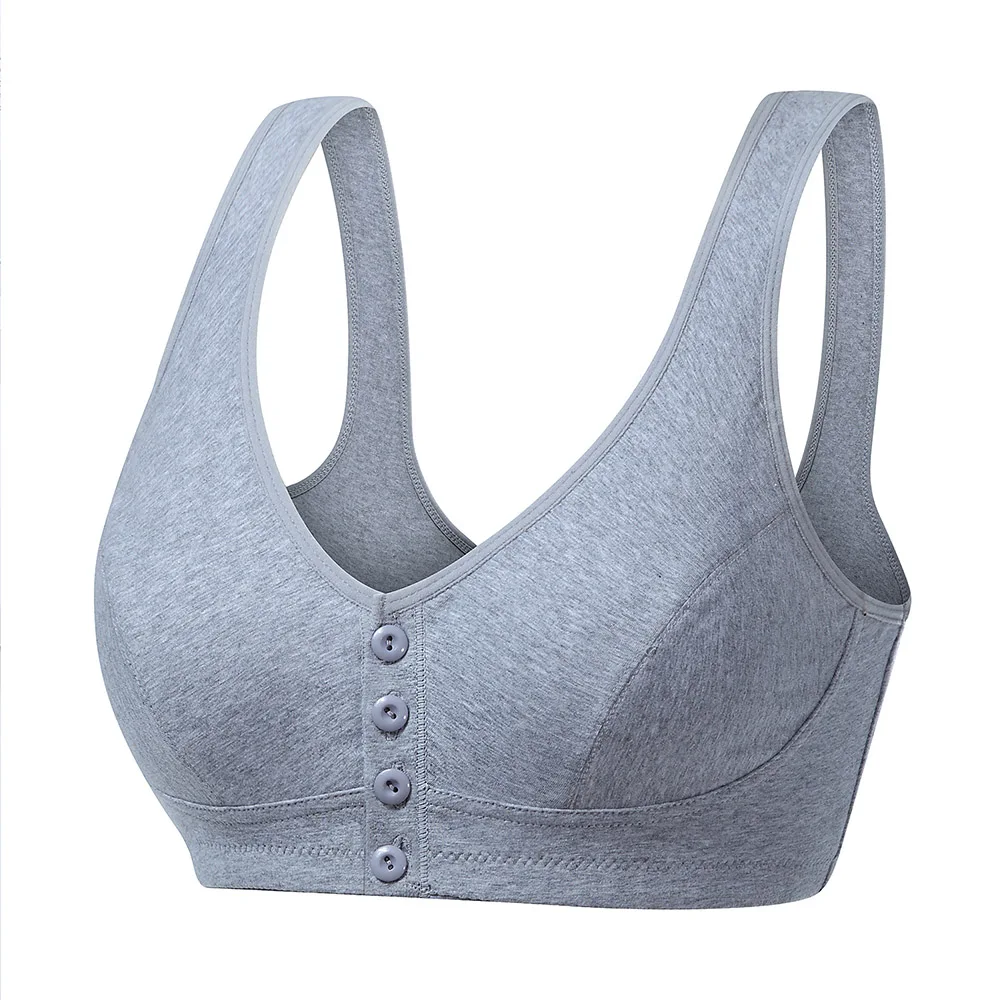 Женский бюстгальтер с застежкой спереди беспроводной хлопковый сексуальное