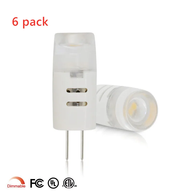 (6 шт. в упаковке) Светодиодный светильник G4 с затемнением SMD2835 СВЕТОДИОДНЫЙ