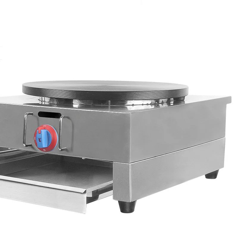 Gas Type Crepe Maker 40CM Commercial Pancake Machine LPG Stainless Steel Non-stick | Бытовая техника