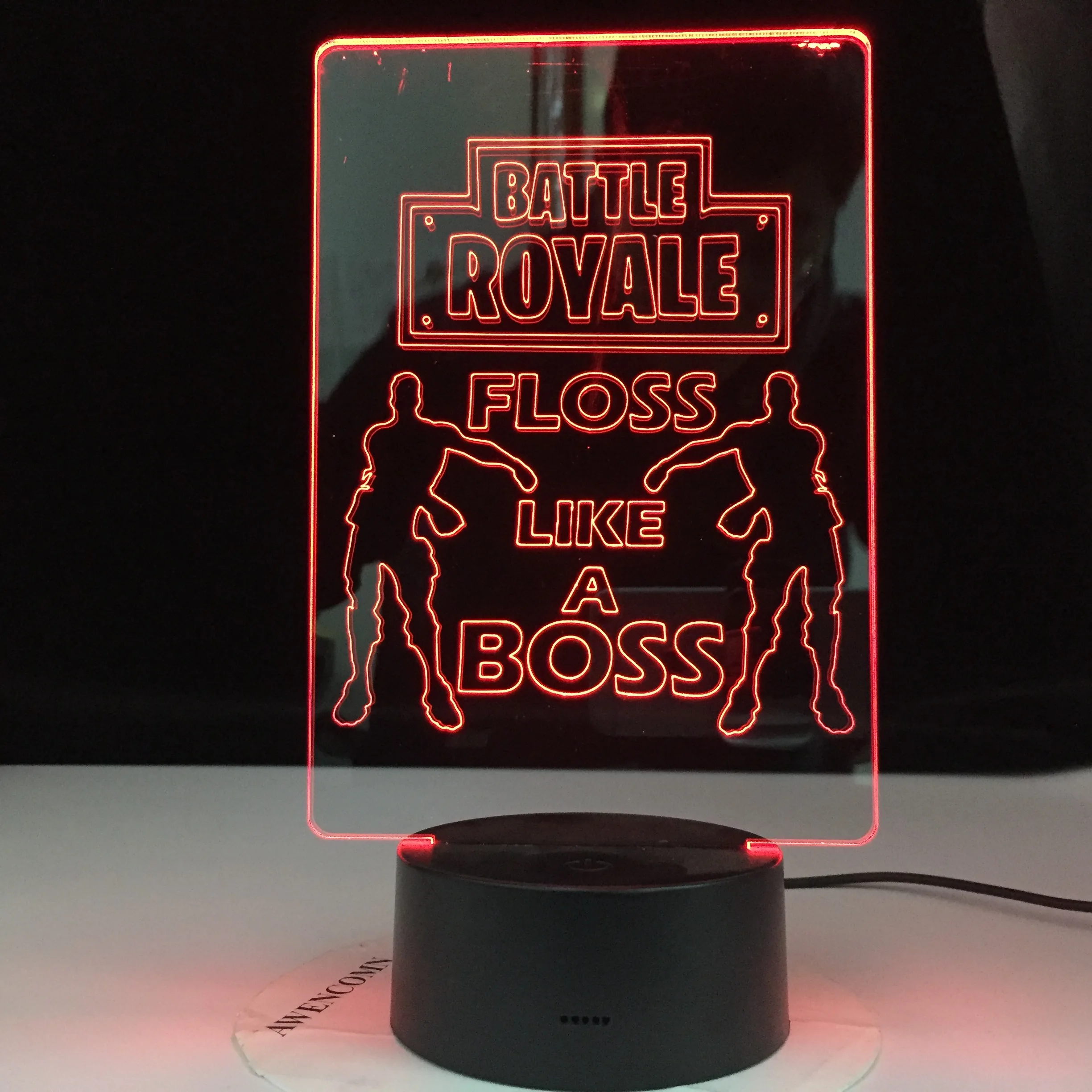 Battle Royale Floss Like A Boss Dancer модель светодиодный Настольный светильник 3D ночник