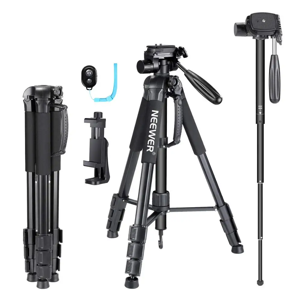 Neewer штатив для камеры Dslr Stick Para Bluetooth Стенд монопод Cam Box Алюминиевый + держатель