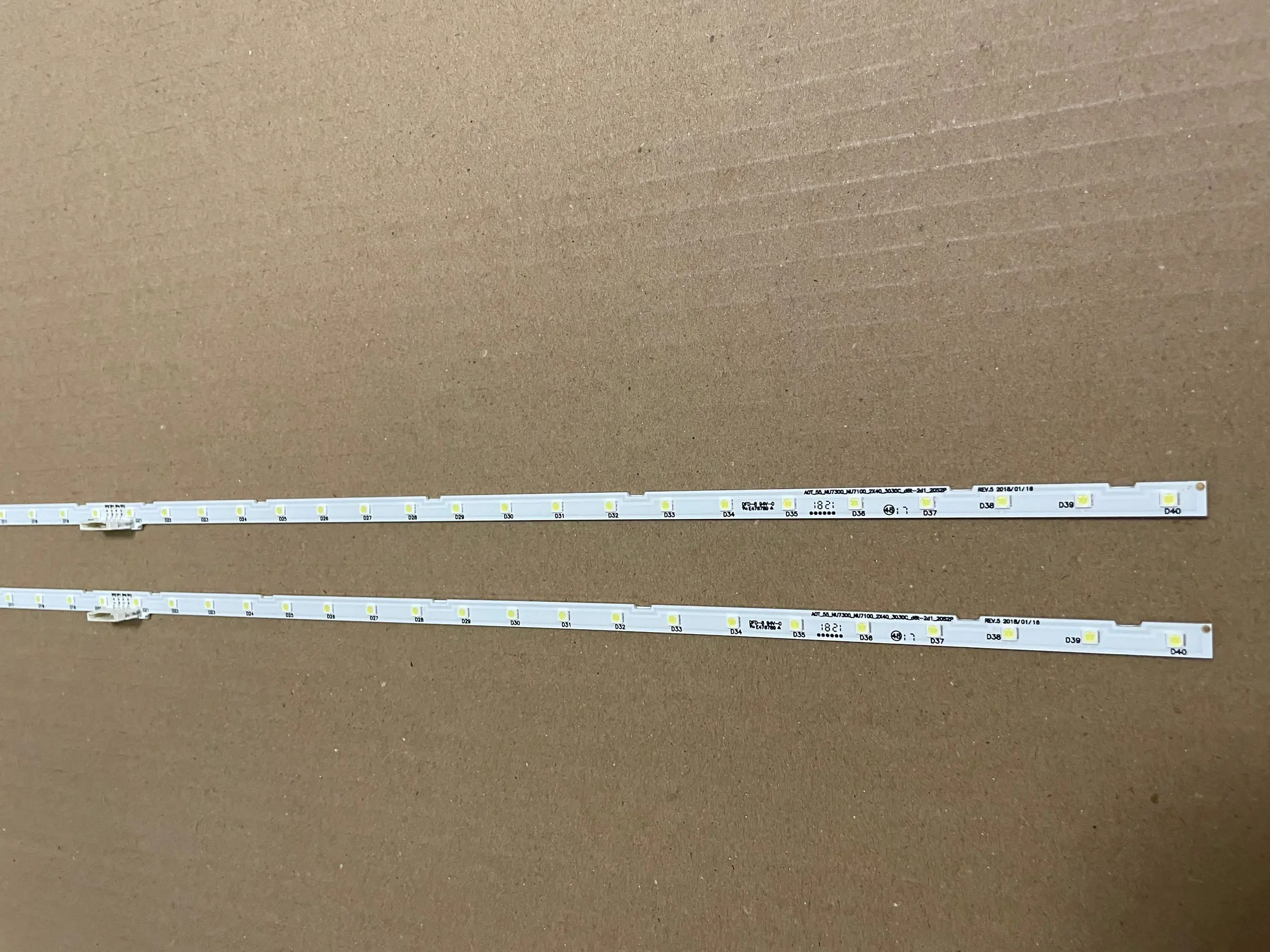 10 шт./лот Светодиодная лента для подсветки Samsung 55NU7100 UE55NU7300 UE55NU7100 UN55NU7100 aot_55 _ nu7300