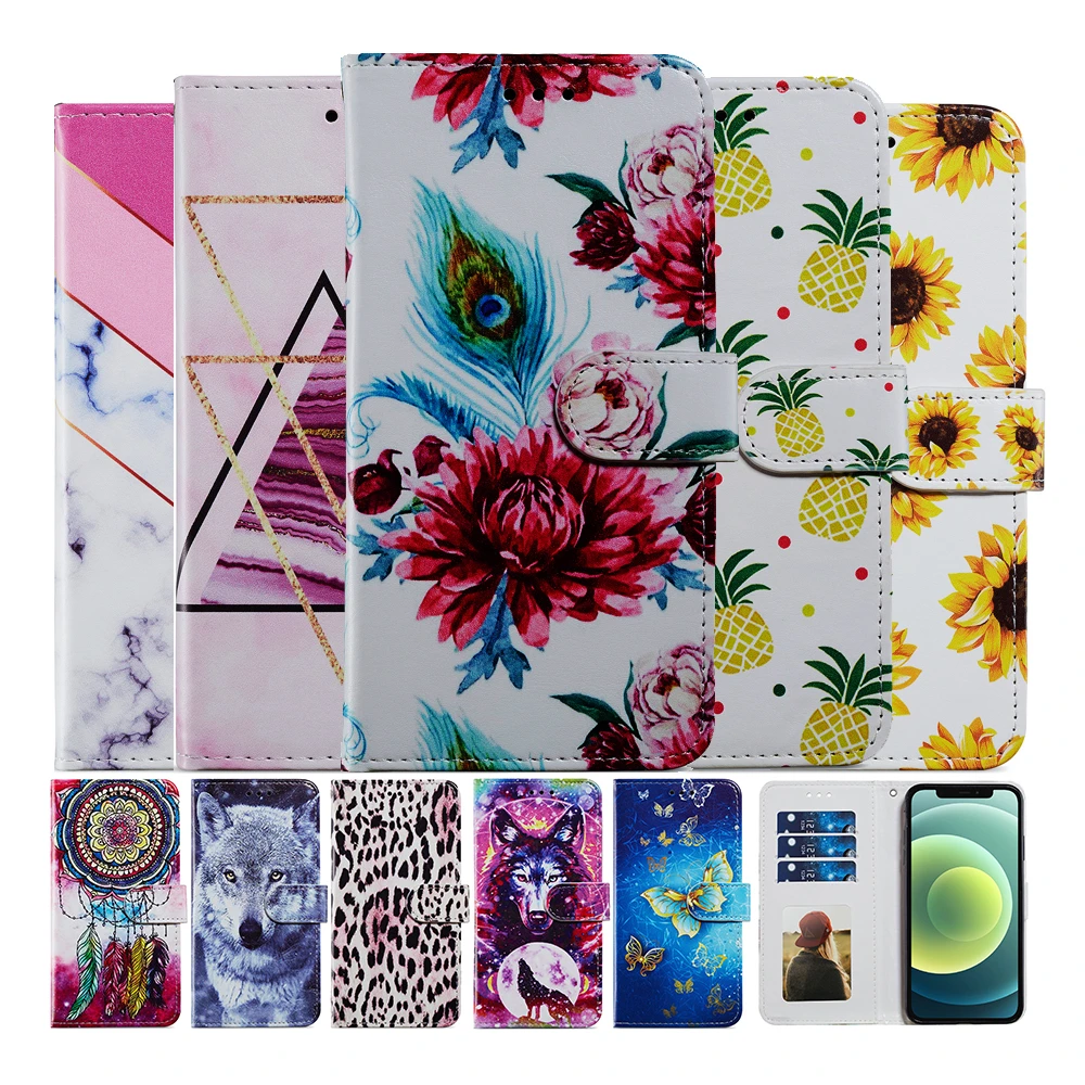 

Cartoon Custom Leather Case For Apple iPhone SE 2020 7 8 Plus XR X XS 10 11 Pro Max 12 Mini Covers Magnetic Wallet Phone Cases
