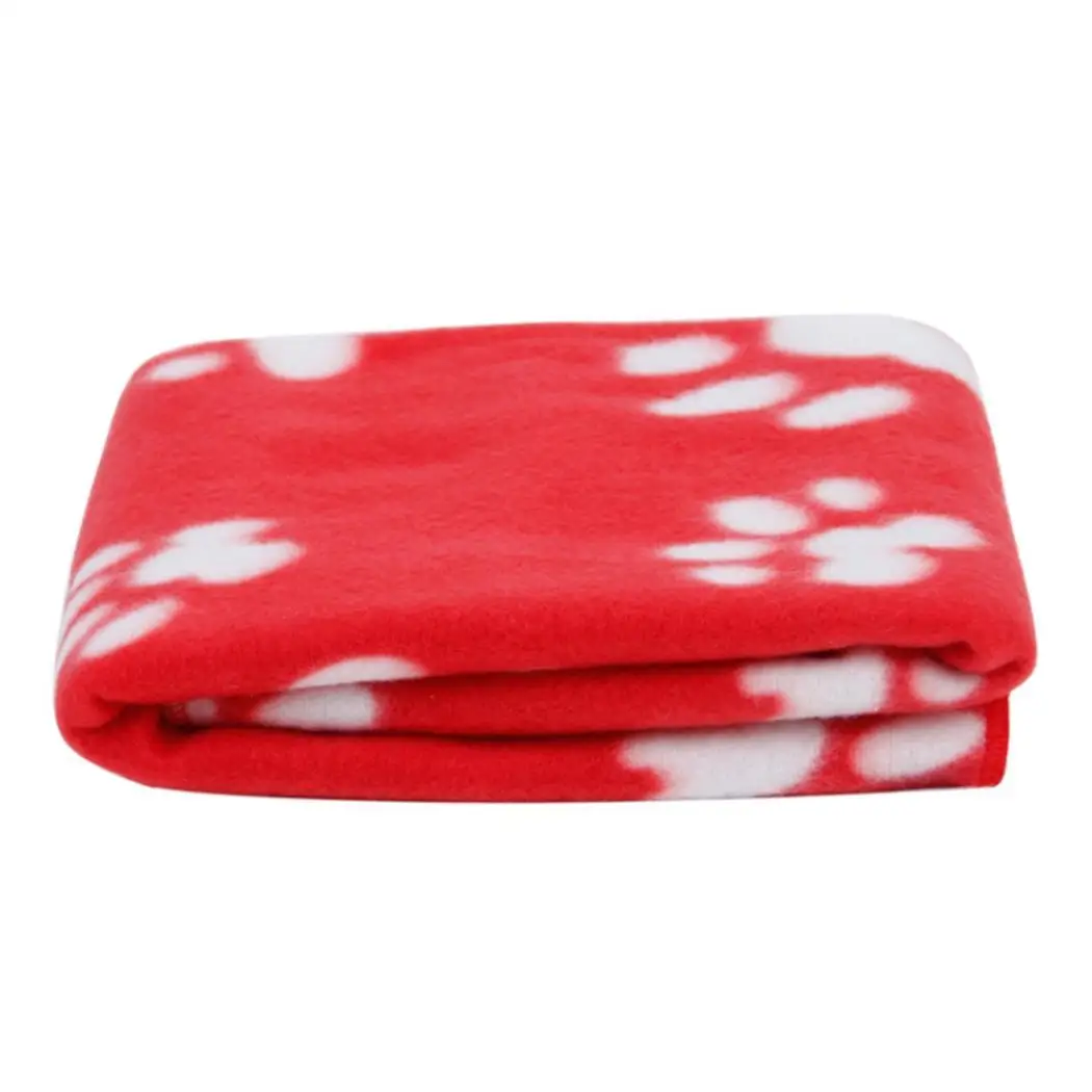 Pet Mat Blanket Cute Paws Printed Casual Warm Cushion for Dogs Bed Cats puppy Supplies | Дом и сад