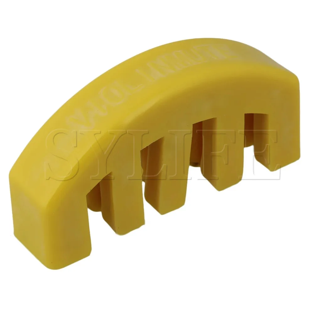 Желтый скрипка практика немой глушитель Резина 5 зубец для скрипки части | Спорт и