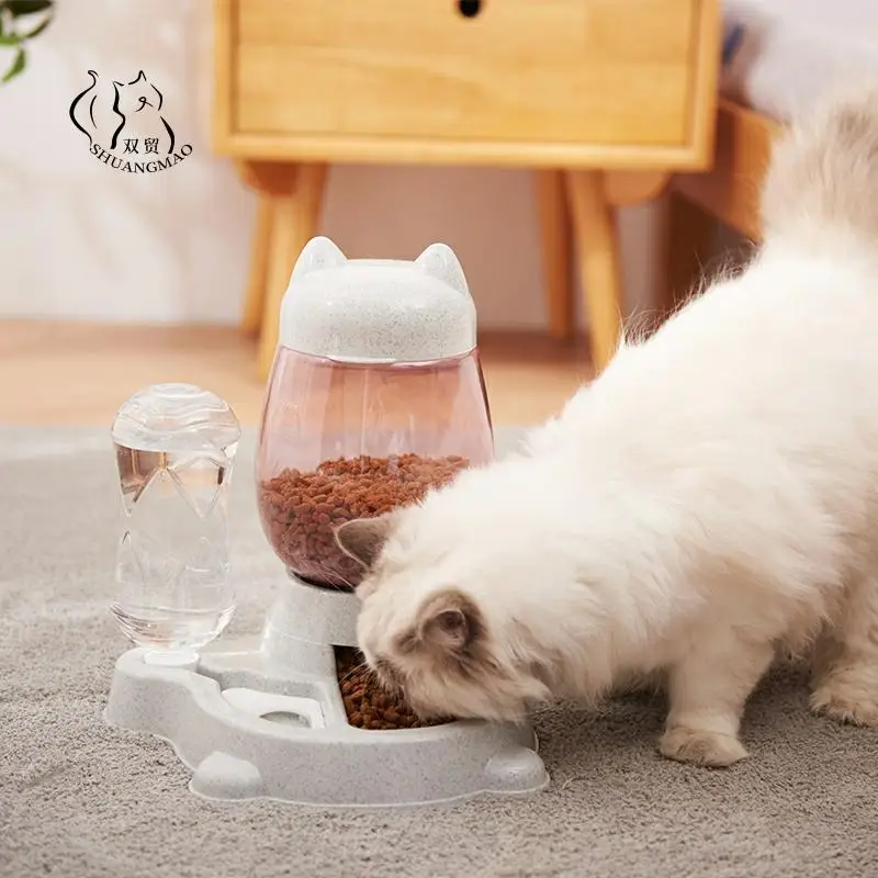 

Автоматическая миска для кормушка для кошек и собак домашних животных, контейнер с питьевой водой 528 л, бутылка для котят, миски для медленно...
