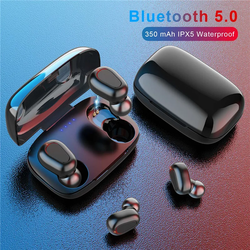 Беспроводные наушники USLION L21 Bluetooth 5 0 TWS Hi Fi мини вкладыши Спортивная гарнитура с