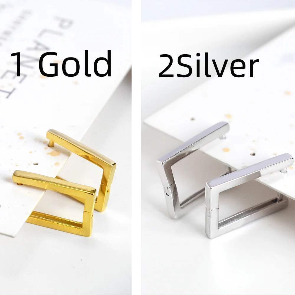 

La Monada Hoop Earrings For Women Silver 925 Square Fine Women Earrings Jewelry Silver Geometry Hoop Earrings 925 Silver Women