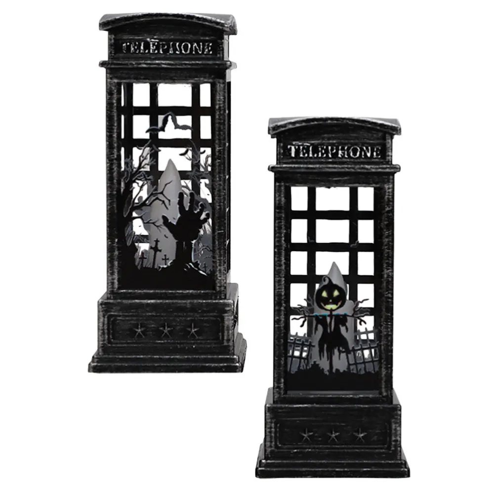 

2pcs Lamp Decor Lantern Party Decoration Supply Festival Gift (Black)