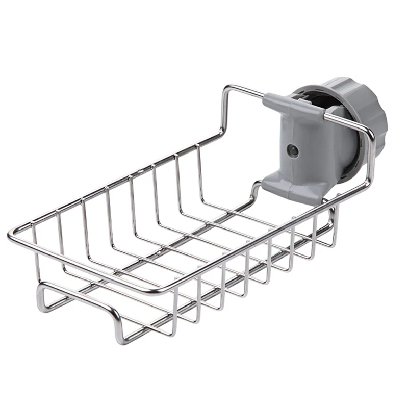 

Kitchen Stainless Steel Sink Drain Rack Sponge Holder Adjustable Faucet Rack Soap Rack Storage Basket Storage Box For Bathroom