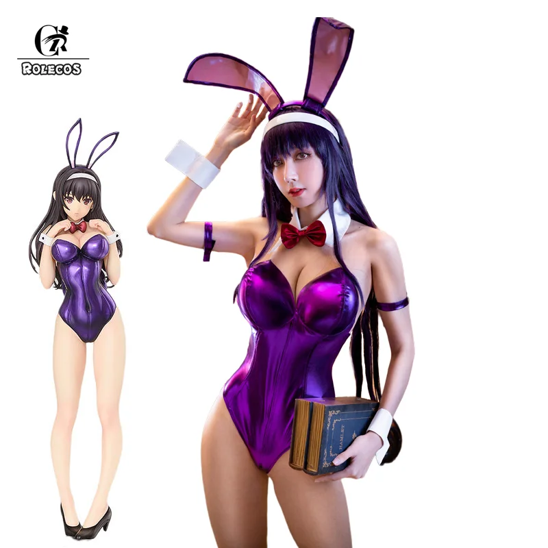 Женский костюм для косплея ROLECOS Utaha Kasumigaoka Bunny Girl сексуальный аниме Saenai Heroine no Sodatekata косплей на Хэллоуин| |