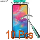 10 шт.лот для ZTE Blade V30  Vita 9H, твердость 2.5D, ультратонкое закаленное защитное стекло