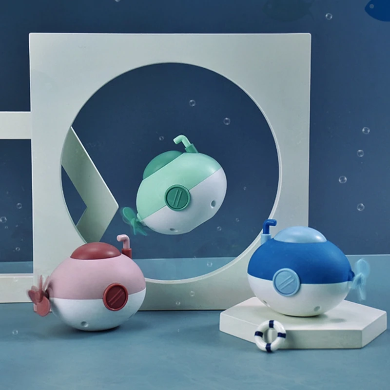 Bathroom Bath Shower Baby Clockwork Swimming Children Play Water Cute Little Submarine Rocket Bathing Bathtub Toys For Kid