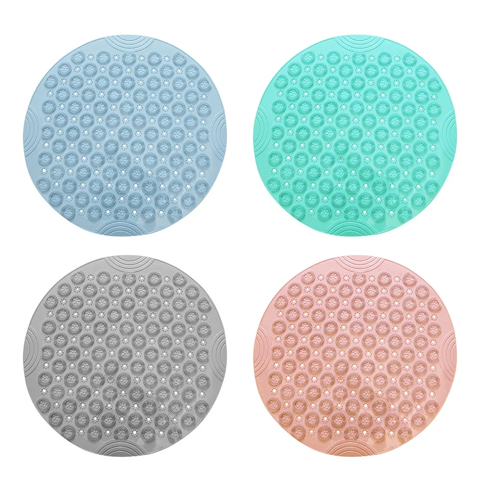 Нескользящий коврик для ванной массажный напольный душа с дренажным отверстием