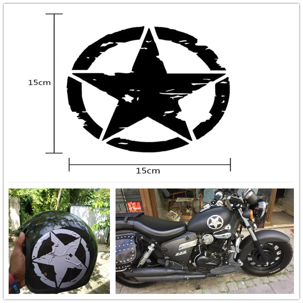 Стильные армейские звезды для мотокросса графические наклейки мотоциклетные