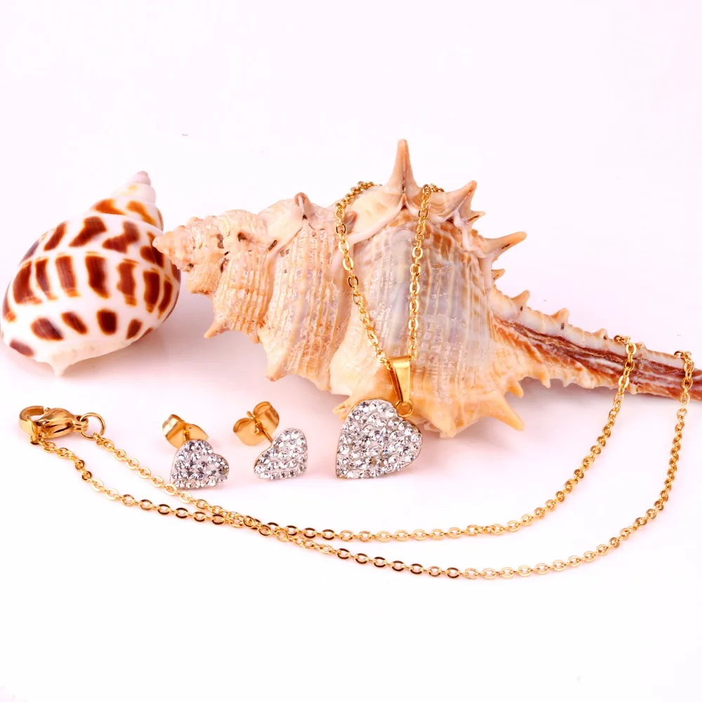 LUXUKISSKIDS Золотое сердце глина Дубай Африканский Свадебный набор украшений для