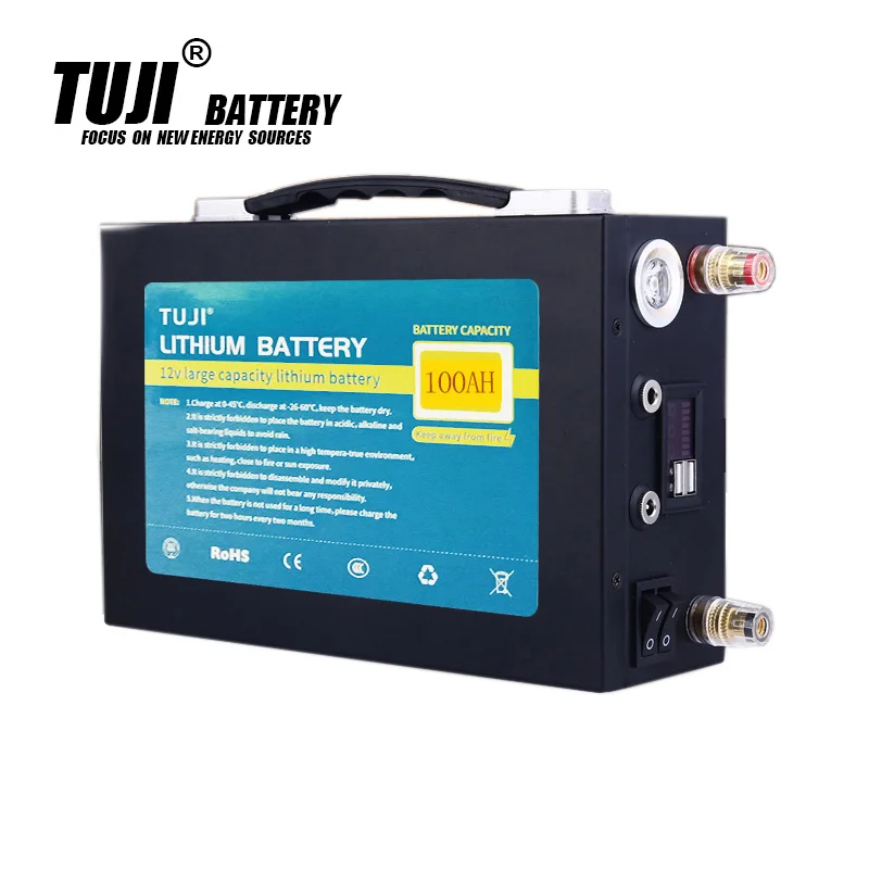 Большая емкость литиевая батарея DC 12V 100AH литиевая батарея для гольф тележки солнечная система электрическая лодка резервного питания