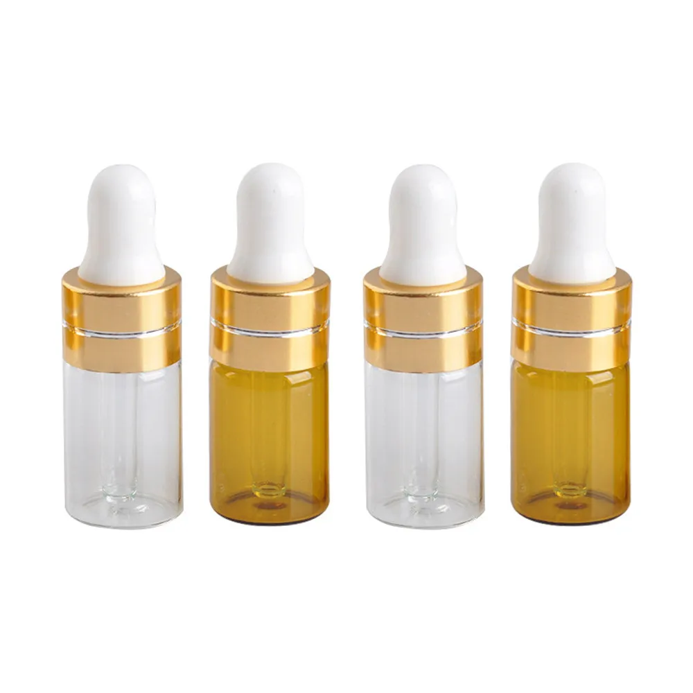 

3ml Empty Makeup Bottle With Eye Dropper Amber Clear Dropper Bottle Storage Container Refillable Bottles Makeup Tool